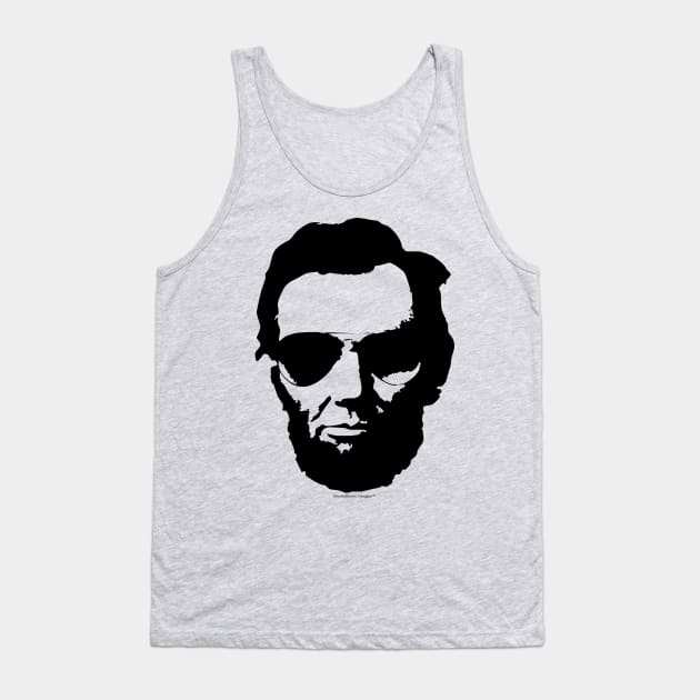 Cool Abraham Lincoln Wearing Aviator Sunglasses (Black) Tank Top by SmokyKitten